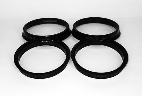 4 CENTRADORES DE LLANTA 65.1-60.1 AROS PARA LLANTAS DE ALUMINIO BBS BWA CH RH SPECTRA SPEEDLINE STILAUTO