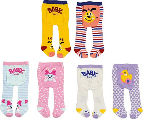 BABY född docktillbehör, BABY födda strumpbyxor 43 cm, 2-pack, 3 motiv, inte valbara 828236, Zapf Creation