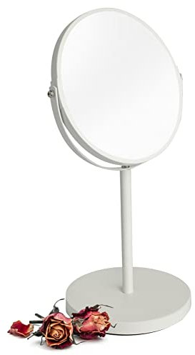 Sendez Schminkspiegel Kosmetikspiegel Rasierspiegel Standspiegel Standspiegel Vergrößerung Weiß