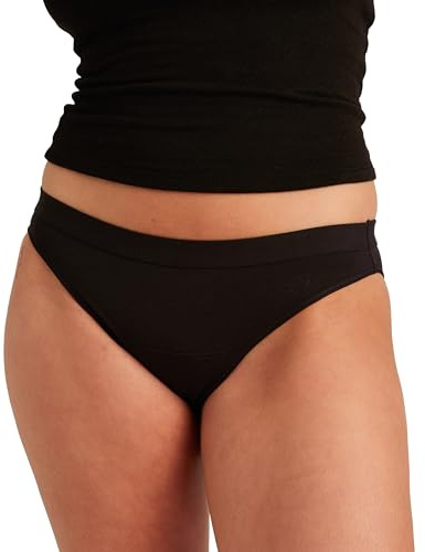 saalt Cotton Brief - Leakproof Period Underwear - Mid-Rise, Full Coverage Womens Underwear - Made of Soft, Breathable Cotton - Reusable & Washable - Replaces Pads or Tampons