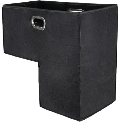 Cesta de escalera - Cesta en forma de L de tela de fieltro | Maximice el espacio de almacenamiento Cesta de almacenamiento con escalón | Organizador de almacenamiento de escaleras fácil de lavar