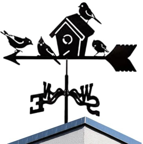 Girouette en métal en forme de coq pour extérieur, girouette en métal pour toit, style antique, girouette décorative en métal, décoration de jardin