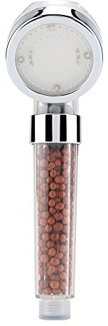 LED LIGHT AGURO BAÑO ENTABLADO Cabeza de Ducha de Ducha Partículas de Aniones Agua para el Ahorro de Agua para una Experiencia de Ducha Relajante (de siete colores