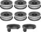 YUETTYY Ersatz-Faden und Abdeckung, Rasentrimmer-Spule + Kappe für Einhell GC-ET 4530 3405685 Rasentrimmer, Autofeed-Rasentrimmer-Spule und Fadenspule (6 Spulen + 2 Kappen)