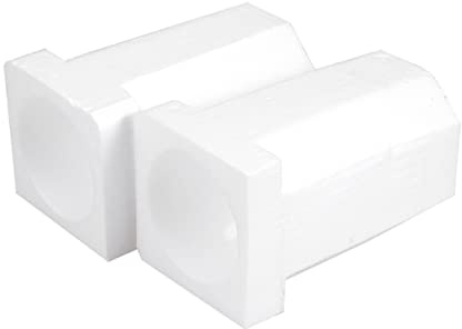 HORIALENCE Foam Packaging Blocks for Safe Wine Bottle Transport and Postal Shipping for 1 Bottle Wine 2pcs Shipping with 85mm Diameter, Lightweight Ps Material Protective Dunnage