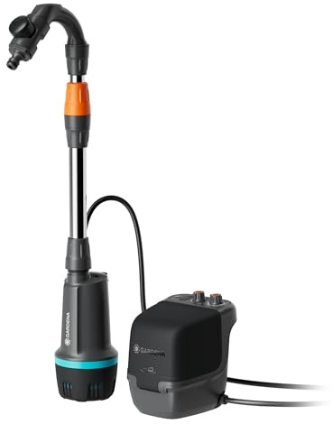 Gardena Pump för regnvattentunna 2400 Comfort Automatisk 18V P4A exkl. batteri Pumpar: Schemalagd bevattning, Steglös effektjustering, Timerfunktion, Stabil tryckteknologi (14605-55)