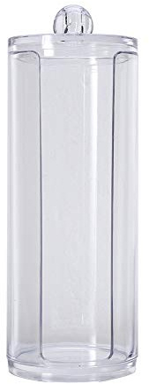 HEEPDD Contenitore per Articoli Scatola per Bastoncini di Cotone Acrilico con Coperchio, Supporto per Custodia Trasparente per Dischetti di Cotone per Trucco, Organizer per Cosmetici, Forniture per