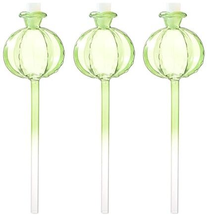 BOYANDM 3 pz Sfera di irrigazione automatica per piante Dispositivo di irrigazione automatica per piante in vetro Lampadine a goccia per irrigazione automatica in vaso per interni Migliora la crescita