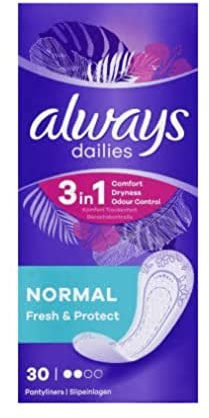 Always Dailies Fresh Protect Normale, 30 salvaslip bianchi