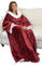 Catalonia Classy Warm Blanket with Sleeves, Cozy Gift for Chill Day, Dual Sherpa Fleece Blanket for Sofa, Soft Gift for Adult Women Men 185 x 140 cm, Wine