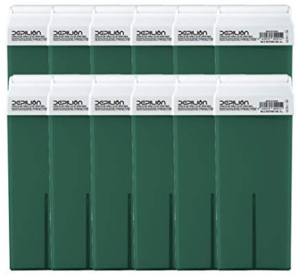 12 x Cera depilatoria Roll On cartuchos de 100ml Aloe Vera | Roll-on Cera para depilación - Depilion