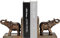Elephant Book Ends for Shelves, Decorative Bookends for Heavy Books, Cute Bookends to Hold Books Heavy Duty, Vintage Bookshelf Decor
