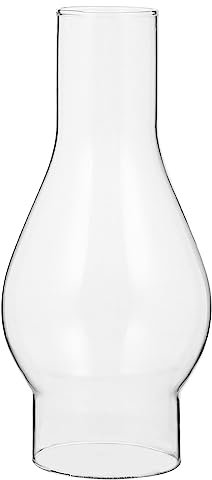 Cabilock Kerosene Lampshade Vintage Oil Lamp Replacement Glass Shade DIY Lighting Windproof Design for Home Decor Emergency Use Fits 35mm Oil Lamps