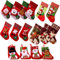 KARELLS 3 Pezzi Calze di Babbo Natale, Calza di Natale Set, Calze Mini Calze di Natale, per Albero di Natale, Camino, Famiglia Decorazioni Natalizie per Ornamenti Feste di Natale Casa