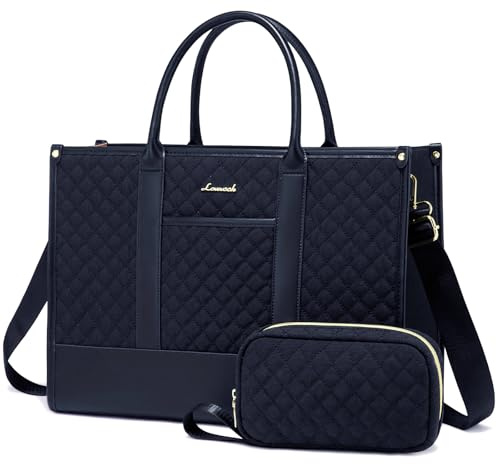 LOVEVOOK Borsa Università Donna, Grande Borsa Porta PC 15,6 Pollici, Impermeabile Borse da Lavoro Shopper Tote Bag Tracolla per Ufficio Insegnante Documenti Uni