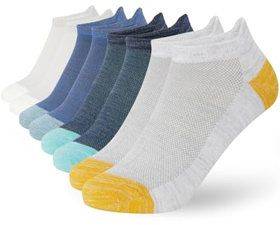 FM London Pack de 8 Calcetines Tobilleros de Hombre de Bambú suaves, Transpirables y Antiolor, Deportivos con Lengüeta Protectora en el Talón