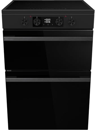 Hisense Hi6 Max 60cm Electric Cooker with Induction Hob HDCEIT6C20B - Jet Black - A Rated
