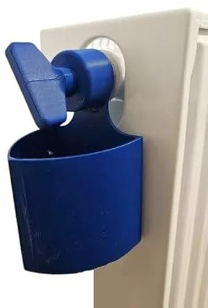 Radiator Bleed Key with Reservoir – Plastic Tool for Releasing Trapped Air – Easy-to-Use Bleeding Key for Radiators – Essential Heating System Maintenance Accessory