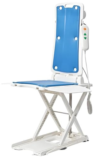 QuinteZhenTially Sedia Sollevabile Reclinabile Leggera Vasca Bagno,Sollevatore Vasca Bagno,Sollevatore Elettrico Sedia Rotelle,Facile Pulire,capacità Carico 145 kg,per Anziani & Persone B