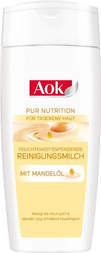 Aok Feuchtigkeitsspende Reinigungsmilch mit Mandelöl, 3er Pack (3 x 200 ml)