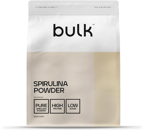 Bulk Espirulina en Polvo, 500g, 100 Dosis