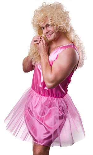Marco Porta Costume de fée des dents pour homme, rose, ballerine, danseuse de ballet, enterrement de vie de jeune fille (XX-Large)