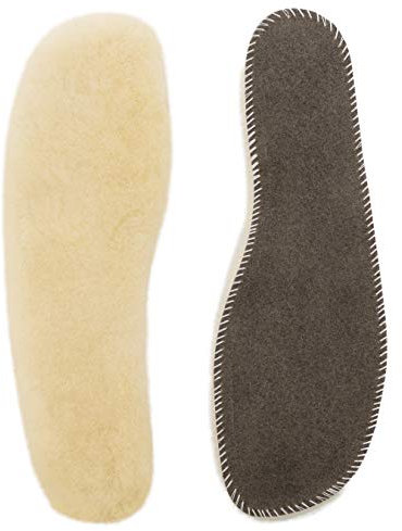Einlegesohlen aus 100% medizinischem Lammfell Unisex (Damen & Herren) von WERNER CHRIST - Schuh-Einlagen aus weichem Fell, für Winter und Sommer, Größen 33-34, 35-36, 37-38, 39-40, 41-42, 43-44, 45-46