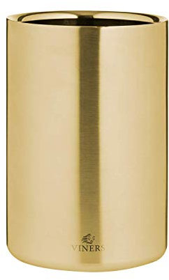 Viners Barware Seau à glace double paroi Doré 1,3 l