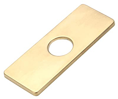 Copertura del foro del lavandino dell'acciaio inossidabile da 4 pollici, piastra del rubinetto della cucina, coperchio del foro del lavandino del rubinetto per il bagno Vanity Sink oro 1 PZ