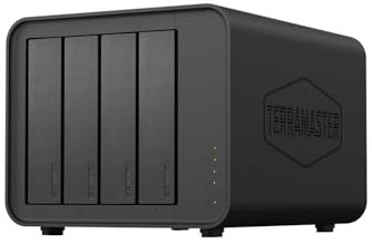TERRAMASTER F4-424 Pro NAS Almacenamiento - 4 Bahías, CPU Core i3-N305 8 Núcleos y 8 Hilos, 16GB RAM DDR5, Puerto 2.5GbE x 2, Almacenamiento Conectado a la Red de Máximo Rendimiento para Empresas