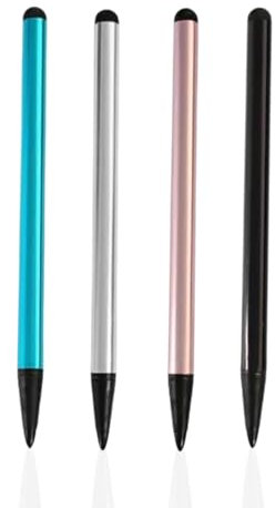 4 pcs lapiz para tablet, lápices capacitivos universales para pantalla táctil, lápices ópticos para todas las tabletas, para iPhone iPad Samsung Galaxy Surface Huawei Lenovo, etc.