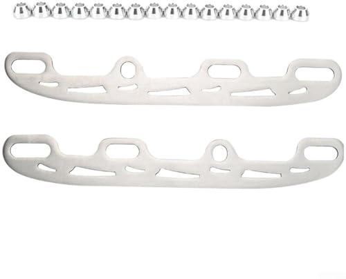 Cuchillas de patinaje en línea de aleación de aluminio de 253/290 mm, conversión rápida para zapatos de patinaje en línea, compatibles con la mayoría de patines en línea para práctica de patinaje