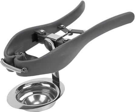 Fockety Rompiuova, Apriuovo e Separatore in Acciaio Inossidabile 304 con Molla per Utensili da cucinaa, Taglierino Automatico per Gusci D'uovoo, Rompiuovo Portatile Facile da Usare per