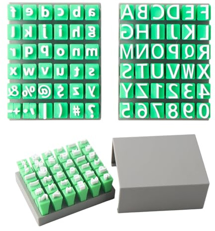 BTIUGYI Lot De 2 Tampons Alphabétiques Tampons en Argile, Lettres De L'alphabet pour Argile Et Céramique, Tampons De Lettres De L'alphabet pour Artisanat, Outil De Poterie