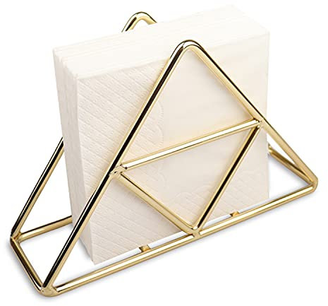 DEROWER Serviettenhalter für Tische, Edelstahl, Serviettenpapier-Organizer für Zuhause, Küche, Restaurant, Picknick, Party