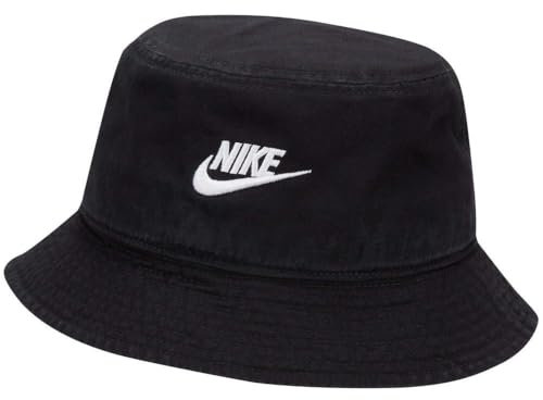 Nike FB5381-010 U NK APEX Bucket SQ FUT WSH L Hat Unisex Adult Black/White Größe S