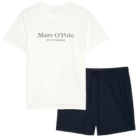 Marc O´Polo Men's Mix&Match Short Pyjama Pajama Set, Navy/White, Extra Large