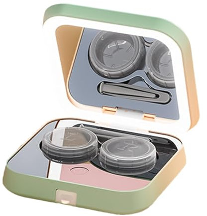 Contact Lens Cleaner Machine - Contact Lenses Washer with Mirror and Tweezers | Contact Lens Cleaning Box, Contact Lens Case, Cleaning Machine for Hard Lens