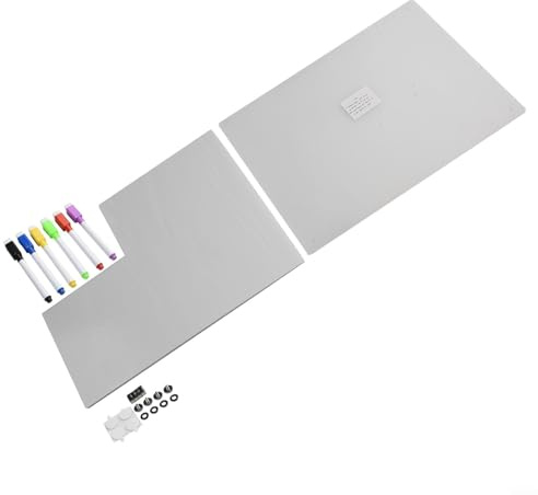 Calendario magnético acrílico para refrigerador con marcadores de pizarra blanca reescribibles, planificador mensual semanal para organizar horarios de trabajo, planes de comidas y citas importantes