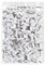 Wedo 54200 Pinnadeln Diabolo-Form, Länge 2,3 cm, Kopfdurchmesser 9 mm, Nadellänge 1,1 cm, 100 Stück in Klarsichtdose, weiß