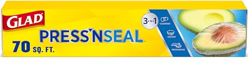 Glad Press'n Seal Plastic Food Wrap - 70 Square Foot Roll (Package May Vary)