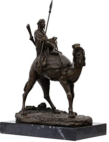 Bronsskulptur dromedar Bedouin Orient bronsfigur kamel skulptur dromedar