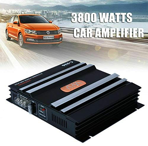 2 Channel Car Amplifier, Machswon Car Audio Power Amplifier Bass Box Subwoofer, 2 Channel Amplifier(3800w)