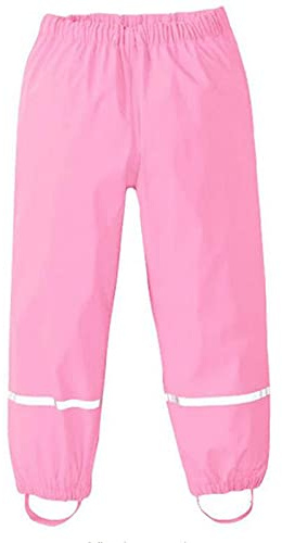 Chedin Pantalones de lluvia unisex para niños, pantalones de lluvia para mujer, impermeables y resistentes al viento, pantalones transpirables para barro, sin forro, pantalones impermeables para niñas