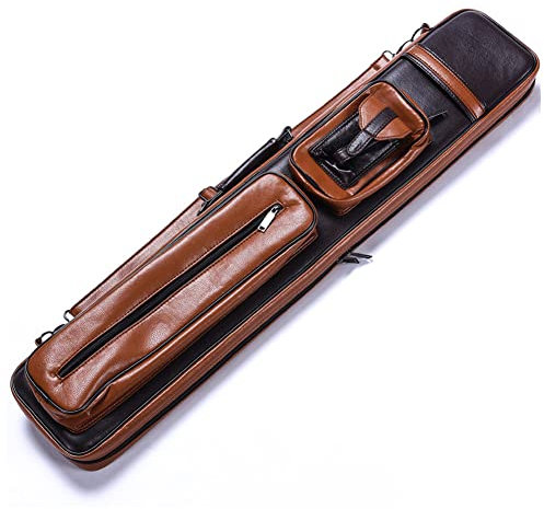 TROUFY High Capacity 4x8 Pool Cue Case with Backpack Straps for 4 Butts 8 Shafts /4B4S Billiard Cue Sticks