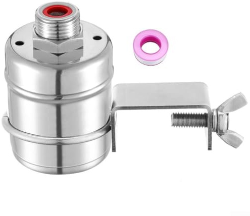 Valvola a sfera galleggiante con spegnimento automatico per controllo del livello dell'acqua, struttura in acciaio inox 304, compatibile con serbatoi e torri d'acqua (clip laterale larga)