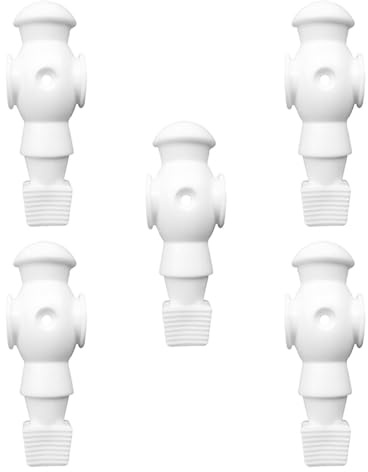 QUXVUIS Figure da calcio balilla di dimensioni adeguate, bambole, set da tavolo in resina di qualità, accessori per giochi di calcio raffinati, set di ricambio per giocatori di, Bianco, 10.7x3.6 cm