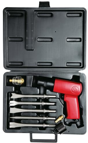 Chicago Pneumatic CP7111K - Kit - Air Hammer, Welding Equipment, Construction, 0.401 In (10.2mm), Round Shank, Pistol Handle, Stroke 2.64 in/67 mm, Bore Diameter 0.75 in/19 mm - 3000 Blow Per Minute
