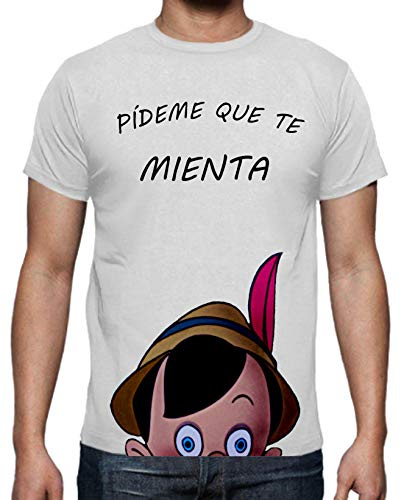 the Fan Tee Camiseta de Hombre Divertidas Funny Graciosa Pinocho 017