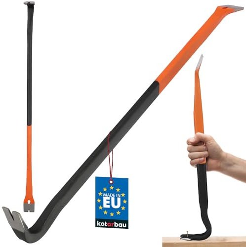 Kotarbau® - Pied de biche forgé - 700 mm - Résistant à la flexion - Pied de biche double face en acier